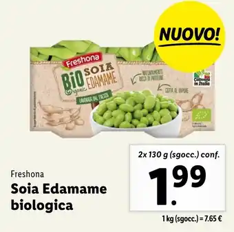 Lidl Freshona Soia Edamame biologica offerta