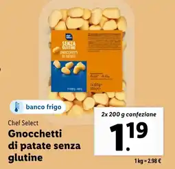 Lidl Chef Select Gnocchetti di patate senza glutine offerta