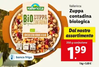 Lidl Vallericca Zuppa contadina biologica offerta