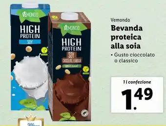 Lidl Vemondo Bevanda proteica alla soia offerta