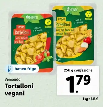 Lidl Vemondo Tortelloni vegani offerta