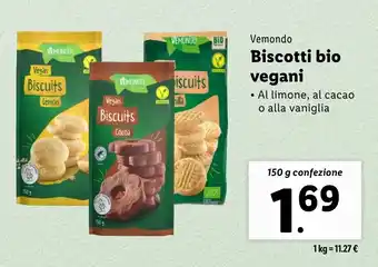 Lidl Vemondo Biscotti bio vegani offerta