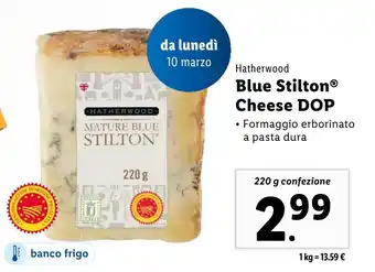 Lidl Hatherwood Blue Stilton Cheese DOP offerta