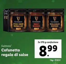 Lidl Guinness Cofanetto regalo di salse offerta