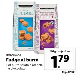 Lidl Hatherwood Fudge al burro offerta