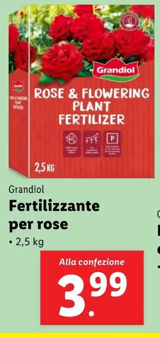 Lidl Grandiol Fertilizzante per rose offerta