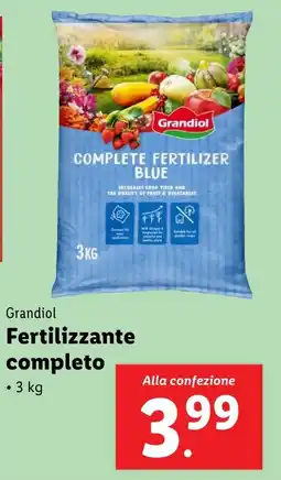 Lidl Grandiol Fertilizzante completo offerta