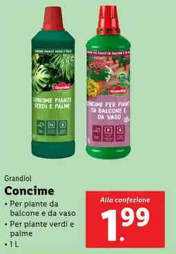 Lidl Grandiol Concime offerta