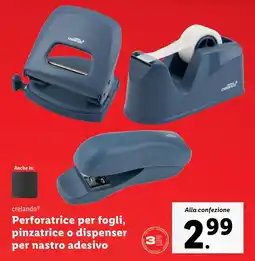 Lidl crelando Perforatrice per fogli, pinzatrice o dispenser per nastro adesivo offerta