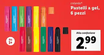 Lidl crelando Pastelli a gel, 6 pezzi offerta