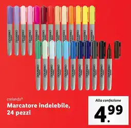 Lidl crelando Marcatore indelebile, 24 pezzi offerta