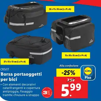 Lidl CRIVIT Borsa portaoggetti per bici offerta