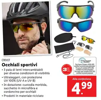 Lidl CRIVIT Occhiali sportivi offerta