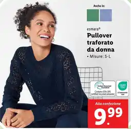 Lidl esmara Pullover traforato da donna offerta