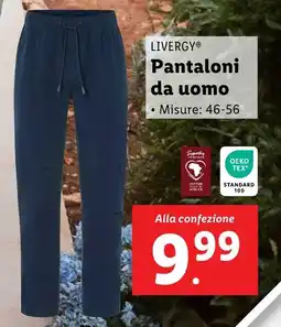 Lidl LIVERGY Pantaloni da uomo offerta