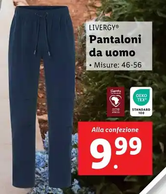 Lidl LIVERGY Pantaloni da uomo offerta