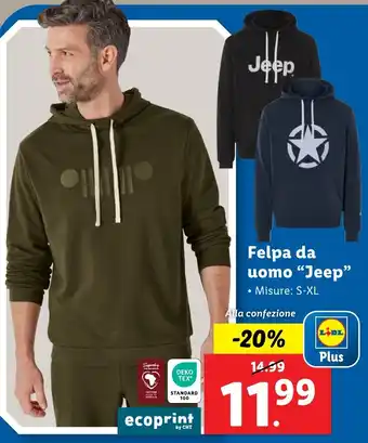 Lidl Felpa da uomo "Jeep" offerta