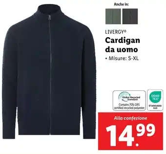 Lidl LIVERGY Cardigan da uomo offerta