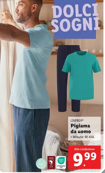 Lidl LIVERGY Pigiama da uomo offerta