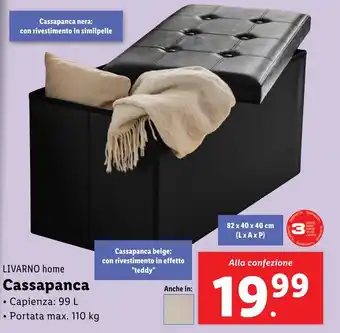 Lidl LIVARNO home Cassapanca offerta