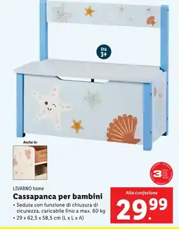 Lidl LIVARNO home Cassapanca per bambini offerta