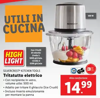 Lidl SILVERCREST KITCHEN TOOLS Tritatutto elettrico offerta