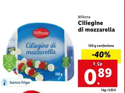 Lidl Milbona Ciliegine di mozzarella offerta