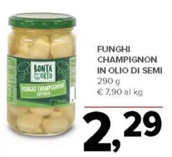 Todis Funghi champignon in olio di semi offerta