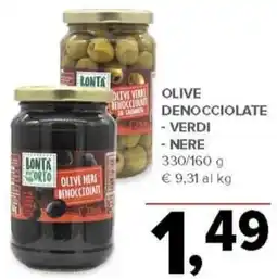 Todis Olive denocciolate - verdi - nere offerta