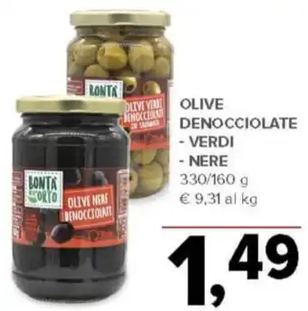 Todis Olive denocciolate - verdi - nere offerta