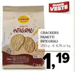 Todis Crackers panetti integrali offerta