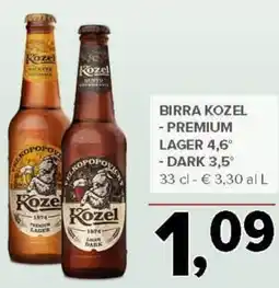 Todis Birra kozel - premium lager 4,6° dark 3.5 offerta