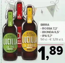 Todis Birra - rossa 7,2° - bionda 6,5° IPA 5.7 offerta