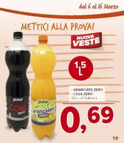 Todis Aranciata zero -cola zero offerta