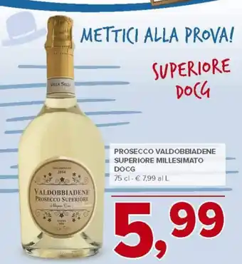 Todis Prosecco valdobbiadene superiore millesimato docg offerta