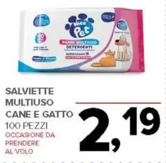 Todis Salviette multiuso cane e gatto 100 pezzi offerta