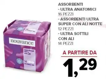 Todis - assorbenti ultra anatomici 16 pezzi offerta