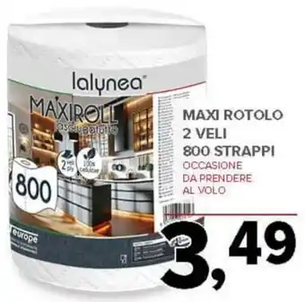 Todis Maxi rotolo 2 veli 800 strappi occasione da prendere al volo offerta