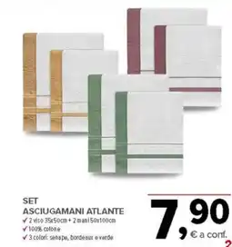 Todis Set asciugamani atlante offerta