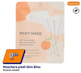 Action Maschera piedi skin bliss Diverse varianti offerta