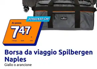 Action Borsa da viaggio spilbergen naples giallo o arancione offerta