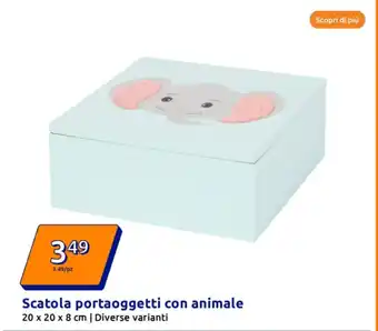 Action Scatola portaoggetti con animale offerta