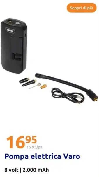 Action Pompa elettrica varo 8 volt | 2.000 mAh offerta