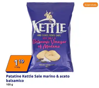 Action Patatine kettle sale marino & aceto balsamico offerta