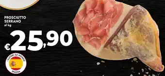 Bennet Prosciutto serrano al kg offerta