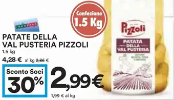 Coop Patate della val pusteria PIZZOLI offerta