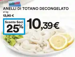 Coop Anelli di totano decongelato offerta