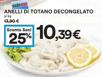 Coop Anelli di totano decongelato offerta