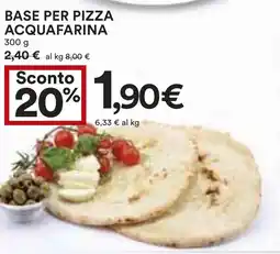 Coop Base per pizza acquafarina offerta