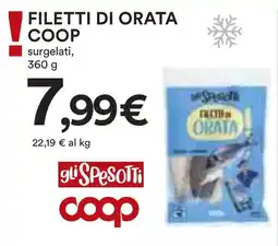 Coop Filetti di orata COOP offerta